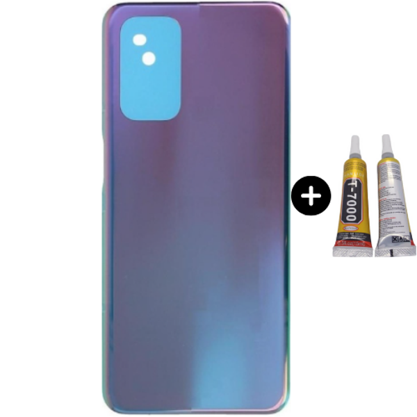 Oppo A54 Uyumlu Arka Pil Kapağı Mavi + B7000 - Image 1