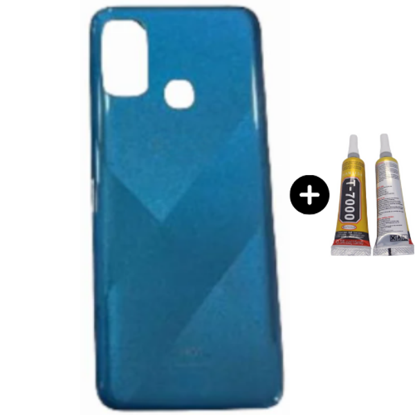 İnfinix Hot 9 Uyumlu Arka Kapak Mavi + B7000 - Image 1