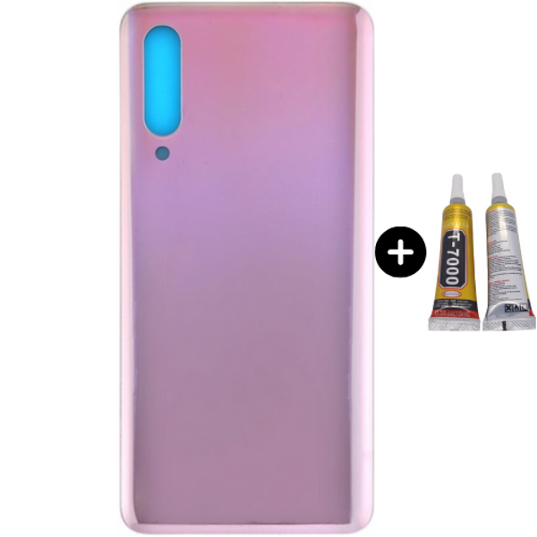 Xiaomi Mi 9 Uyumlu Arka Pil Kapağı Pembe + B7000 - Image 1