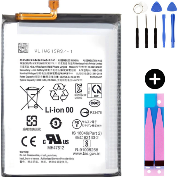 Samsung Galaxy M34 5G M346 Uyumlu A Kalite Batarya Pil + Montaj Seti - Image 1