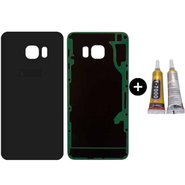 Samsung S7 SM-G930 Uyumlu Arka Pil Kapağı Siyah + B7000 - Image 1