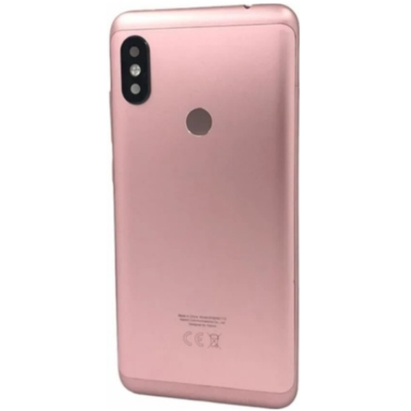 Redmi Note 6 Pro Uyumlu Full Kasa Arka Pil Kapağı Pembe - Image 1