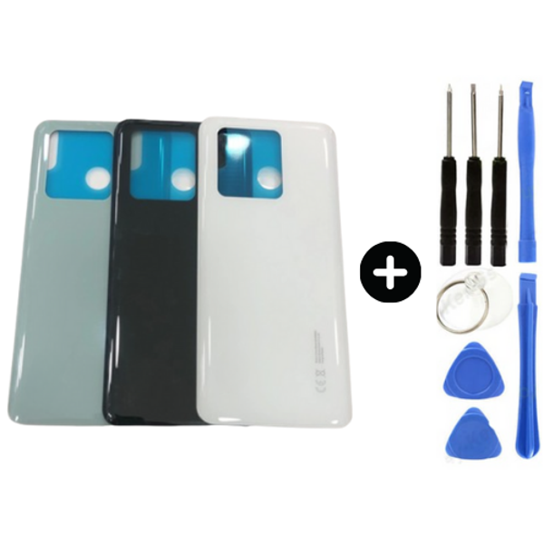 Redmi K60 Ultra Uyumlu Arka Pil Kapağı Beyaz + Tamir Seti - Image 1