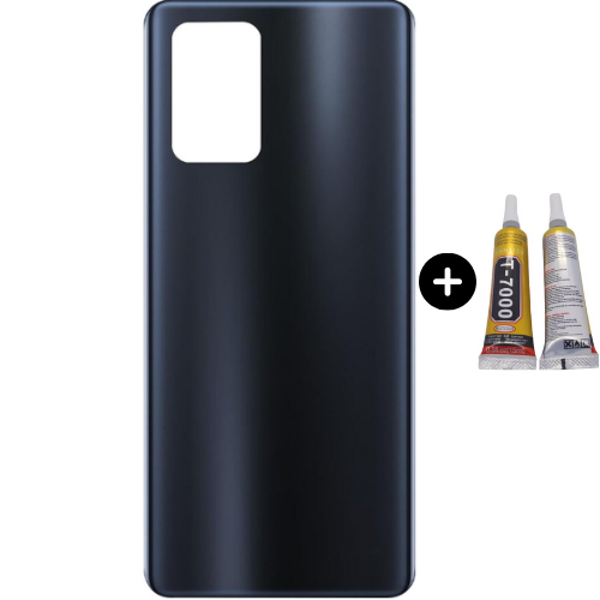 Oppo A74 Uyumlu Arka Pil Kapağı Siyah + B7000 - Image 1