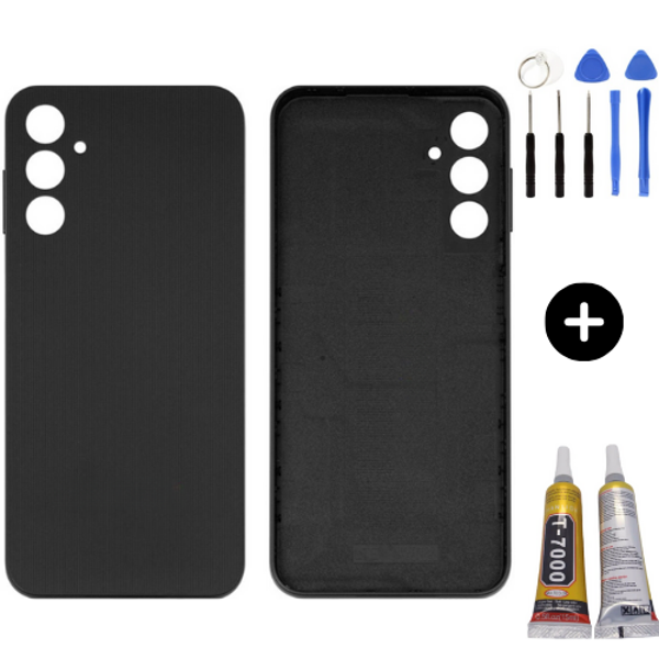 Samsung A14 SM-A145F Uyumlu Arka Pil Kapağı Siyah + Montaj Seti - Image 1