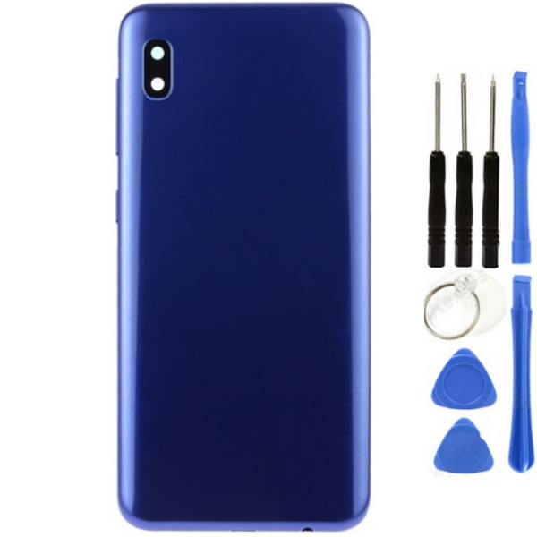 Samsung A10 SM-A105 Uyumlu Arka Pil Kapağı Mavi + Tamir Seti - Image 1