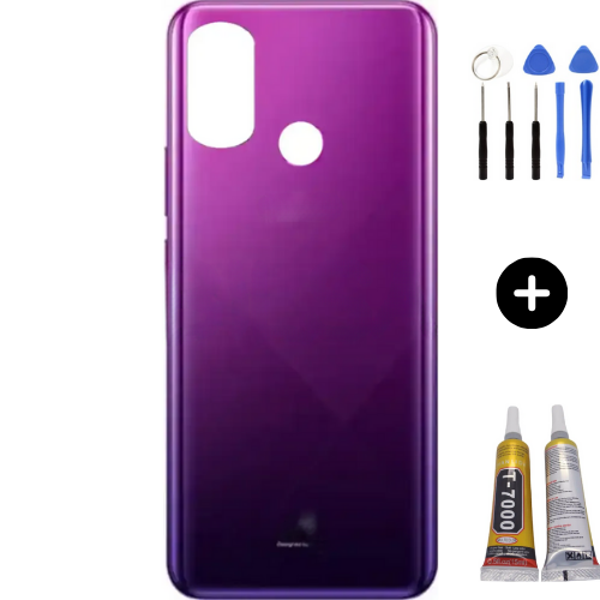 İnfinix Hot 9 Play Uyumlu Arka Kapak Mor + Montaj Seti - Image 1