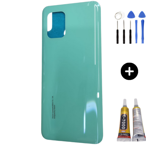 Xiaomi Mi 10 Lite 5G Uyumlu Arka Pil Kapağı Yeşil + Montaj Seti - Image 1