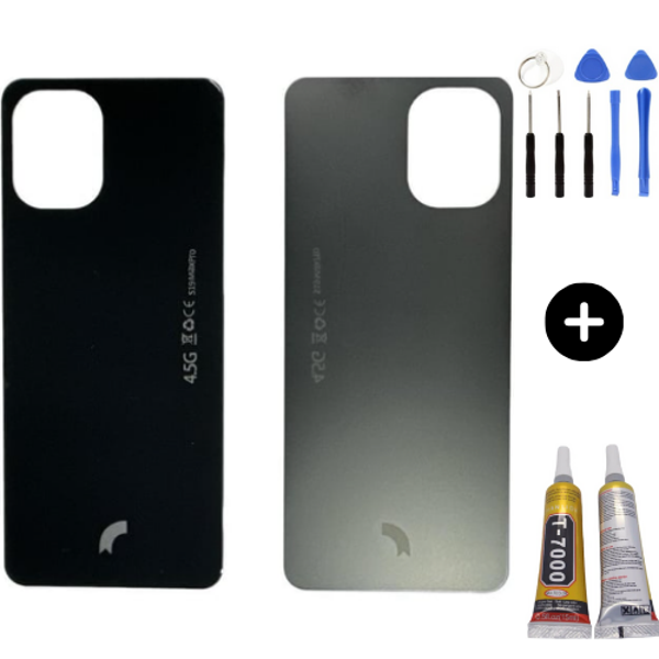 Reeder S19 Max Pro Uyumlu Arka Pil Kapağı Siyah + Montaj Seti - Image 1