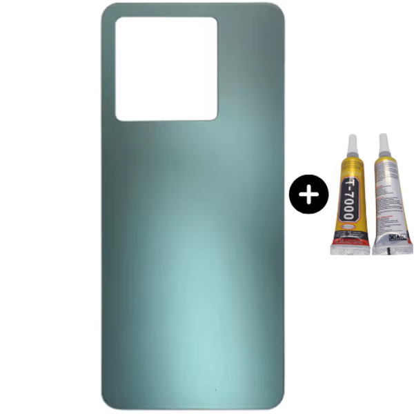 Redmi Note 13 Pro 5G Uyumlu Arka Pil Kapağı Yeşil + B7000 - Image 1