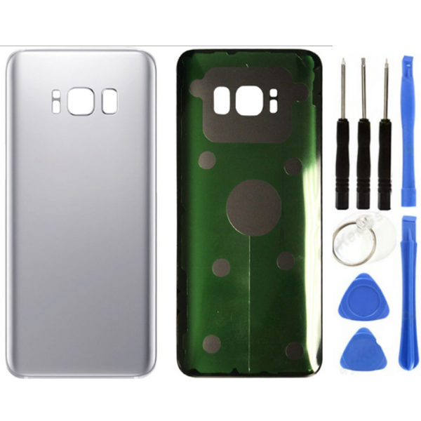 Samsung S8 Plus SM-G955 Uyumlu Arka Pil Kapağı Gri + Tamir Seti - Image 1