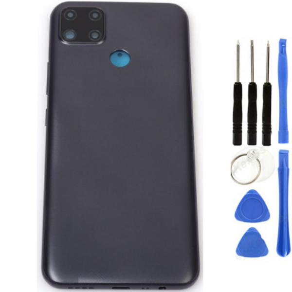 Oppo C25 2021 Uyumlu Full Kasa Arka Kapak Siyah + Tamir Seti - Image 1