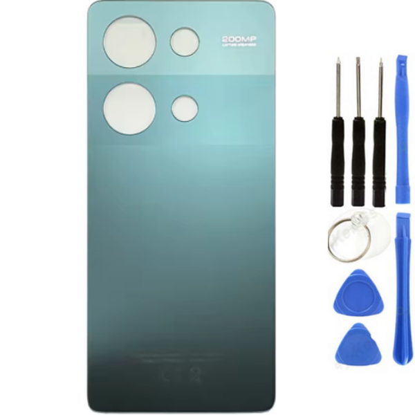Redmi Note 13 Pro 4G Uyumlu Arka Pil Kapağı Yeşil + Tamir Seti - Image 1