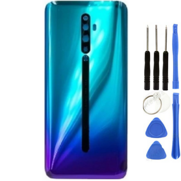Oppo Reno 2Z Uyumlu Arka Pil Kapağı Mavi + Tamir Seti - Image 1