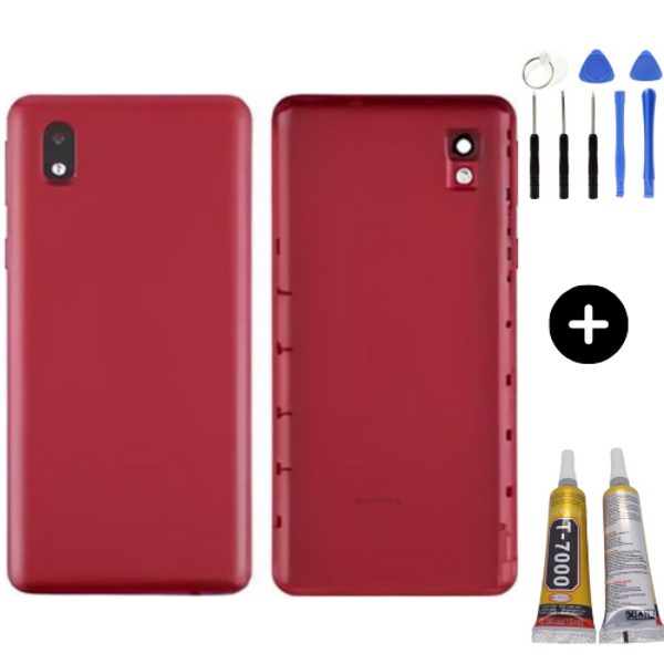 Samsung A01 Core SM-A013F Uyumlu Arka Pil Kapağı Kırmızı + Montaj Seti - Image 1