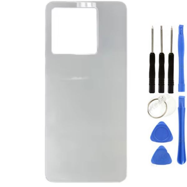 Redmi Note 13 Pro 5G Uyumlu Arka Pil Kapağı Beyaz + Tamir Seti - Image 1