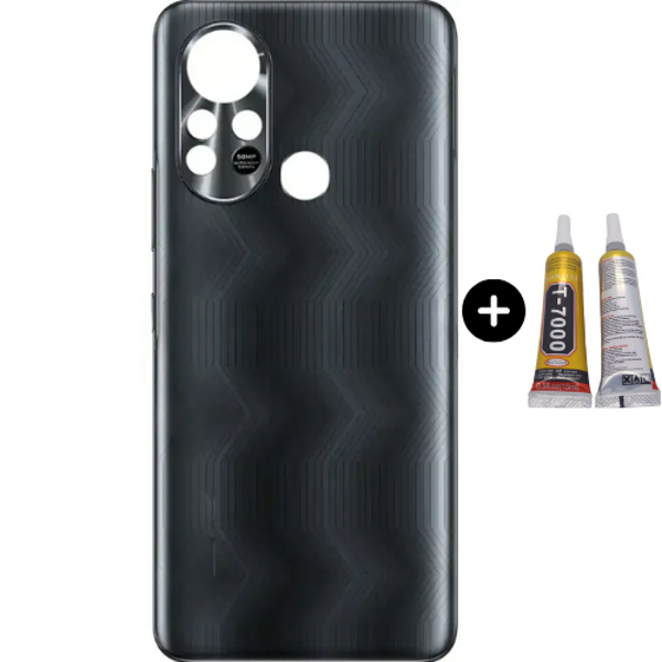 İnfinix Hot 11S Uyumlu Arka Kapak Siyah + B7000 - Image 1