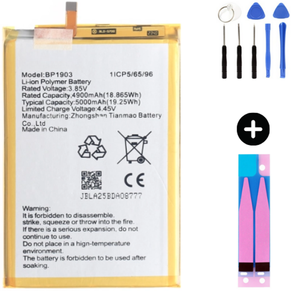 Omix X700 BP-1903 Uyumlu Güçlendirilmiş İthal Pil + Montaj Seti - Image 1