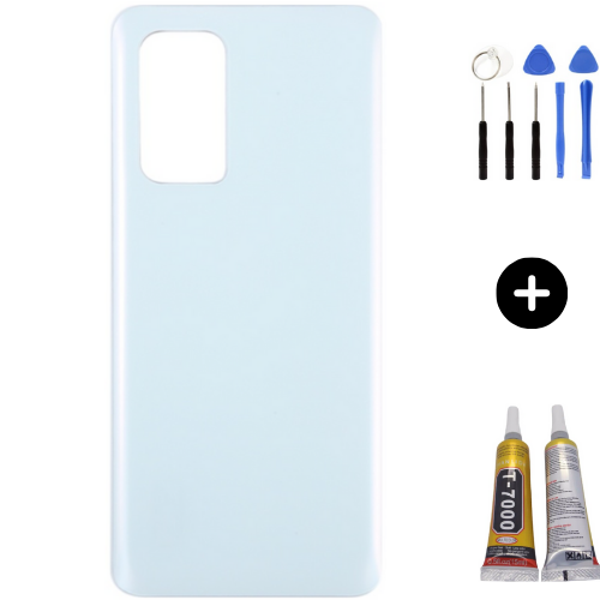 Redmi K60 Uyumlu Arka Pil Kapağı Beyaz + Montaj Seti - Image 1