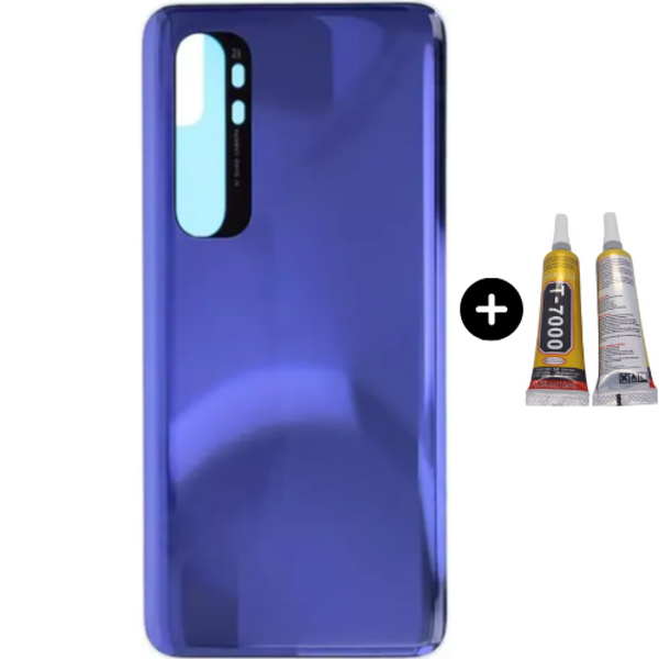 Xiaomi Mi Note 10 Lite Uyumlu Arka Pil Kapağı Mavi + B7000 - Image 1