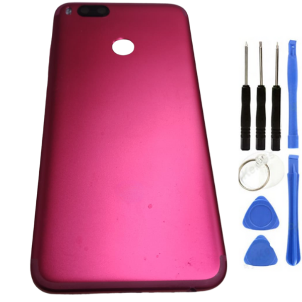 Xiaomi Mi A1 Uyumlu Full Kasa Arka Pil Kapağı Kırmızı + Tamir Seti - Image 1