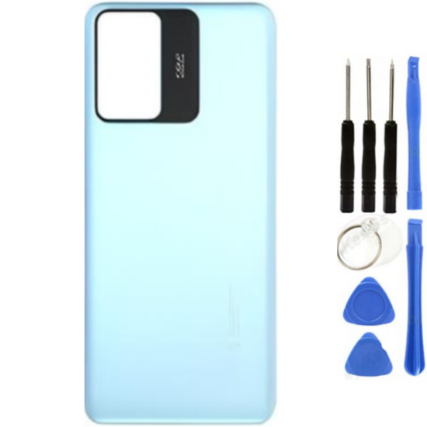 Redmi Note 12S Uyumlu Arka Pil Kapağı Mavi + Tamir Seti - Image 1