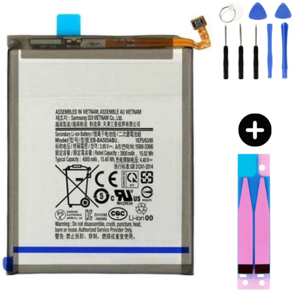Samsung Galaxy A20 A205 Uyumlu Güçlendirilmiş İthal Pil + Montaj Seti - Image 1