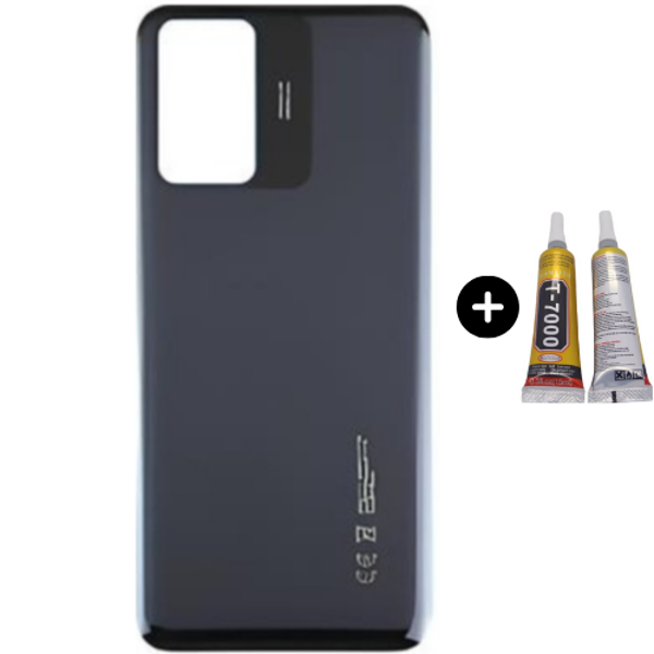 Redmi Note 12S Uyumlu Arka Pil Kapağı Siyah + B7000 - Image 1
