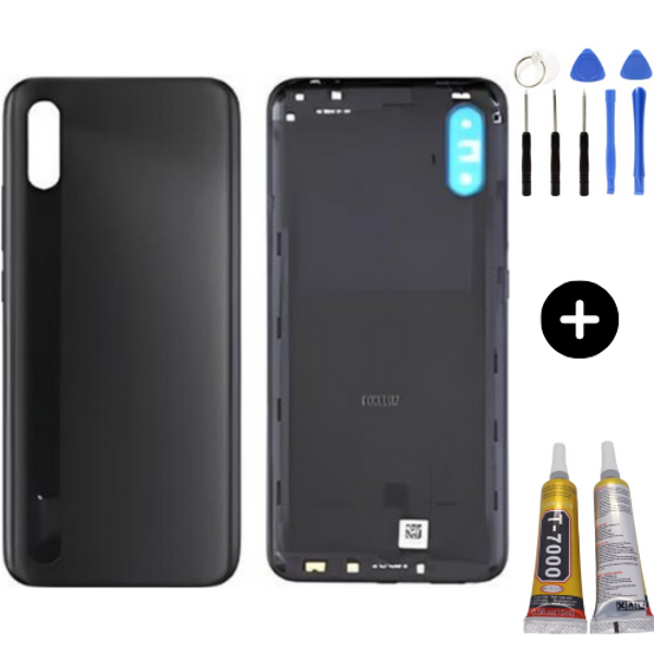 Redmi 9A Uyumlu Full Kasa Arka Pil Kapağı Siyah + Montaj Seti - Image 1