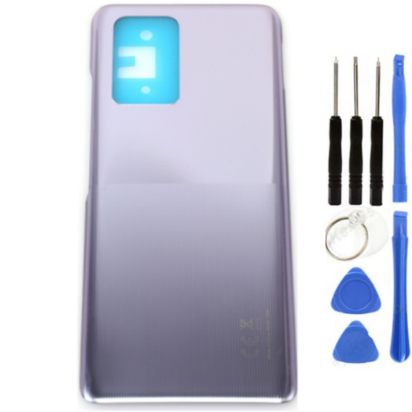 İnfinix Note 10 Pro Uyumlu Arka Kapak Gümüş + Tamir Seti - Image 1