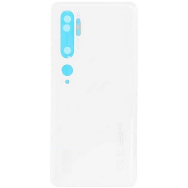 Xiaomi Mi Note 10 Uyumlu Arka Pil Kapağı Beyaz  - Image 1