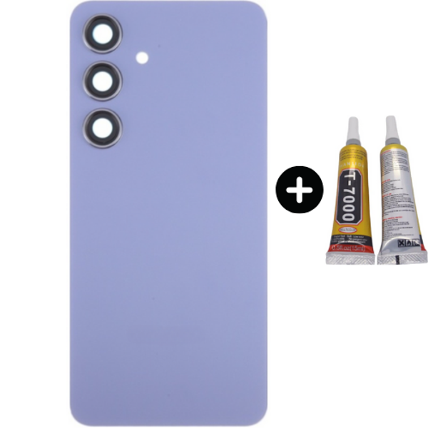 Samsung S24 SM-S921 Uyumlu Arka Pil Kapağı Gri + B7000 - Image 1