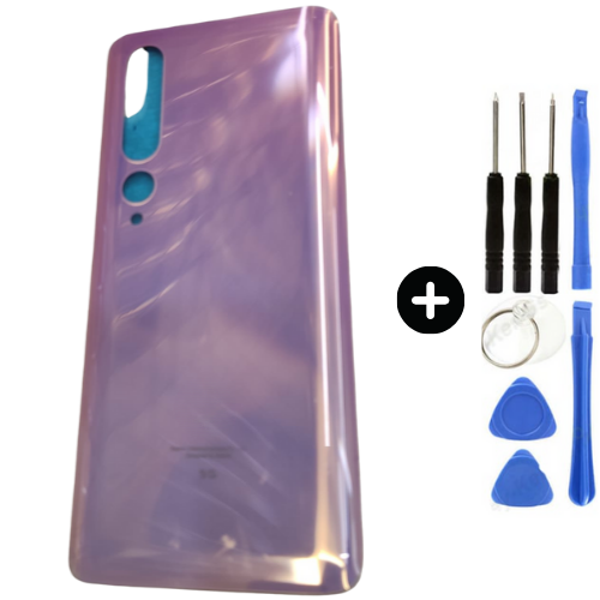 Xiaomi Mi 10 5G Uyumlu Arka Pil Kapağı Pembe + Tamir Seti - Image 1