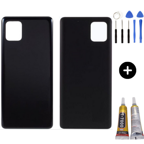 Samsung Galaxy Note 10 Lite SM-N770F Uyumlu Arka Pil Kapağı Siyah + Montaj Seti - Image 1