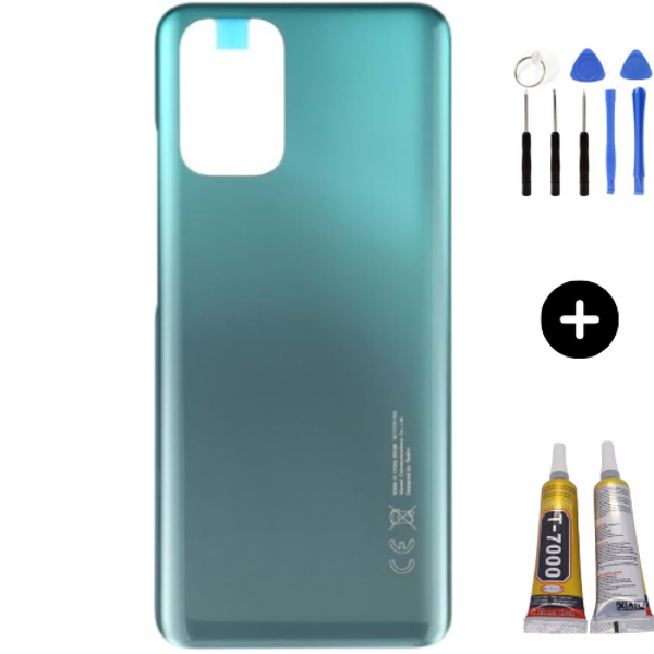 Redmi Note 10 Uyumlu Arka Pil Kapağı Yeşil + Montaj Seti - Image 1