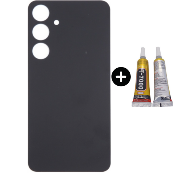 Samsung S24 Plus SM-S926 Uyumlu Arka Pil Kapağı Siyah + B7000 - Image 1