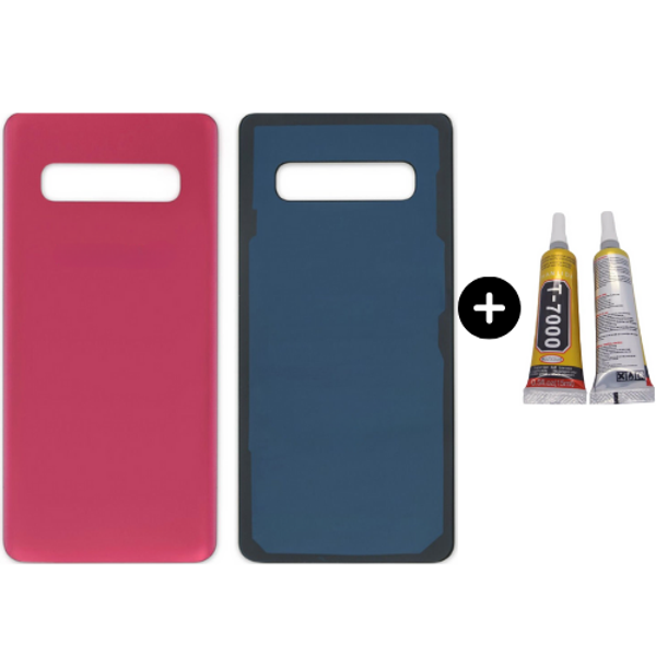Samsung S10 SM-G973f Uyumlu Arka Pil Kapağı Mor + B7000 - Image 1