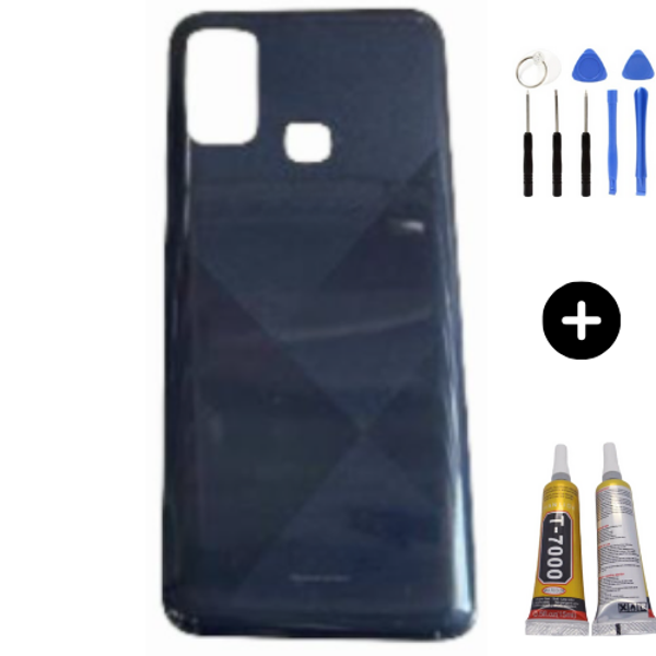 İnfinix Hot 9 Uyumlu Arka Kapak Siyah + Montaj Seti - Image 1