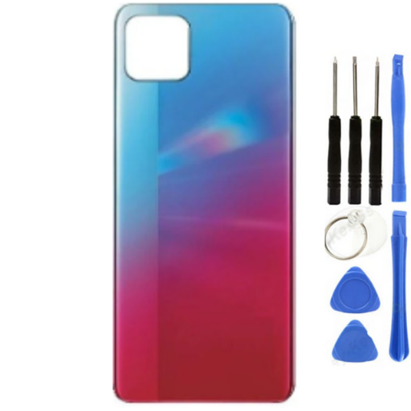 Oppo A73 Uyumlu Arka Pil Kapağı Mavi + Tamir Seti - Image 1