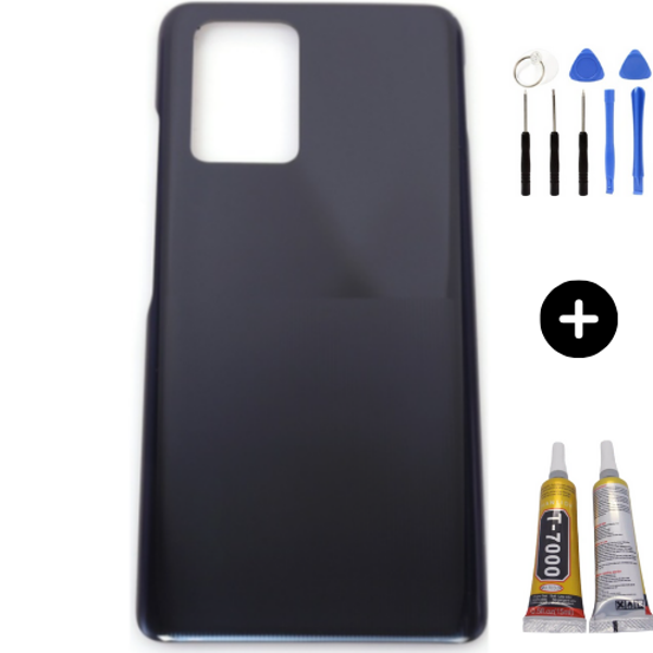 İnfinix Note 10 Pro Uyumlu Arka Kapak Siyah + Montaj Seti - Image 1