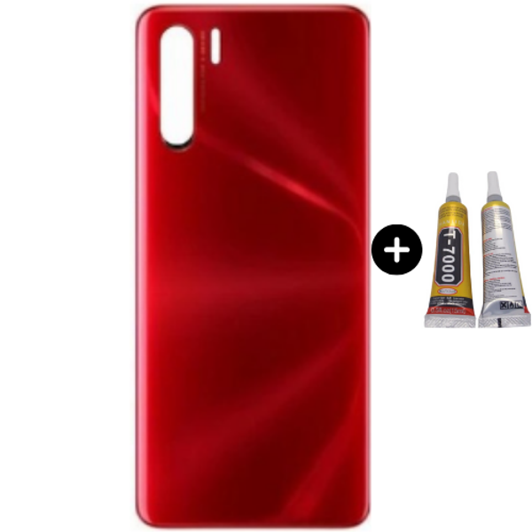 Oppo A91 Uyumlu Arka Pil Kapağı Kırmızı + B7000 - Image 1