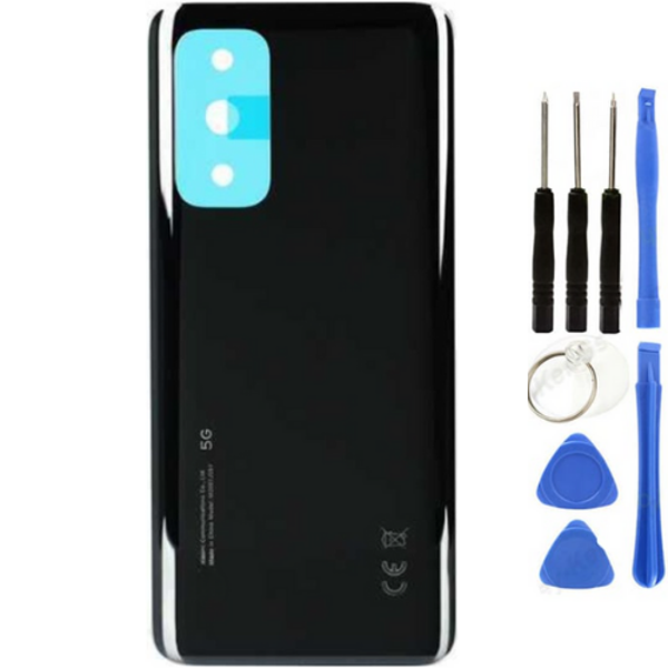 Xiaomi Mi 10T Uyumlu Arka Pil Kapağı Siyah + Tamir Seti - Image 1
