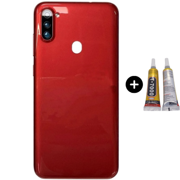 Samsung A11 SM-A115 Uyumlu Arka Pil Kapağı Kırmızı + B7000 - Image 1
