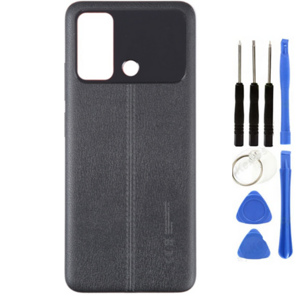 Xiaomi Poco Pocophone C55 Uyumlu Full Kasa Arka Pil Kapağı Siyah + Tamir Seti - Image 1