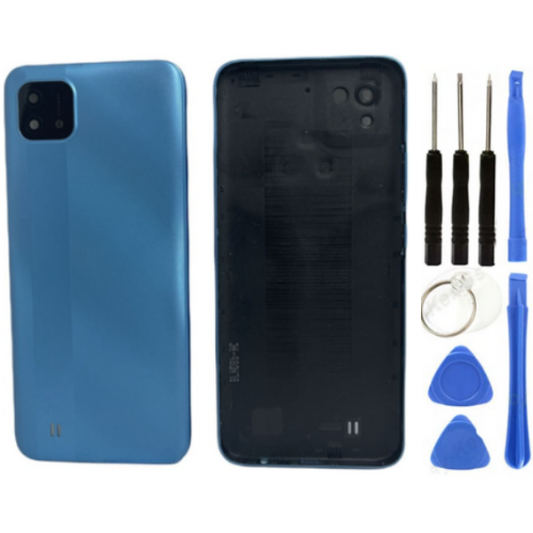 Oppo C11 2021 Uyumlu Full Kasa Arka Kapak Mavi + Tamir Seti - Image 1