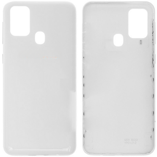 Samsung M30S SM-M307 Uyumlu Arka Pil Kapağı Beyaz - Image 1