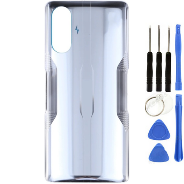Redmi K40 Gaming Uyumlu Arka Pil Kapağı Gri + Tamir Seti - Image 1
