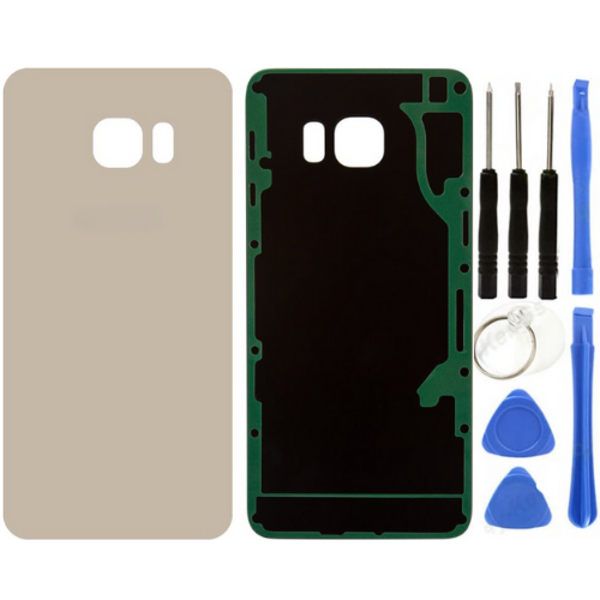 Samsung S6 Edge Plus SM-G928 Uyumlu Arka Pil Kapağı Gold + Tamir Seti - Image 1