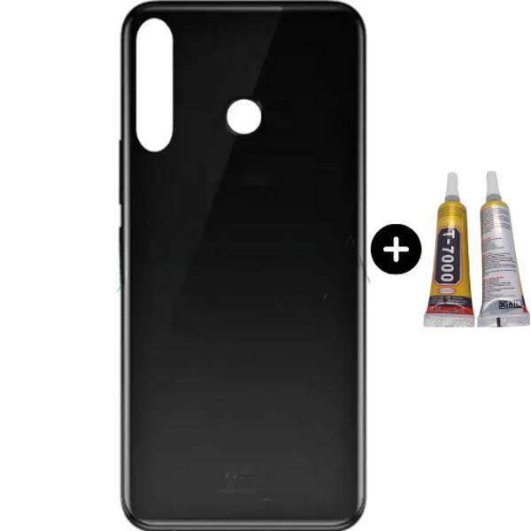 İnfinix Hot 8 Uyumlu Full Kasa Arka Kapak Siyah + B7000 - Image 1