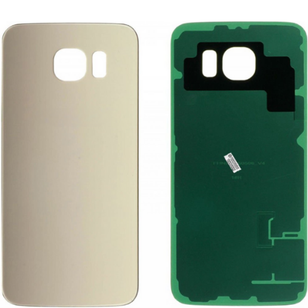 Samsung S6 SM-G920 Uyumlu Arka Pil Kapağı Gold - Image 1